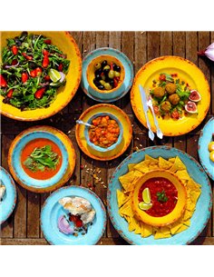 Blue Casablanca Melamine Bowl