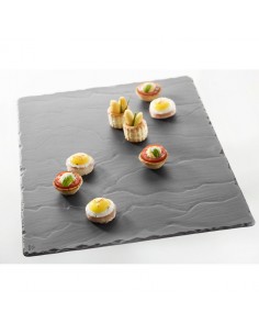 Basalt Plate Square Slate Effect 25cm 2