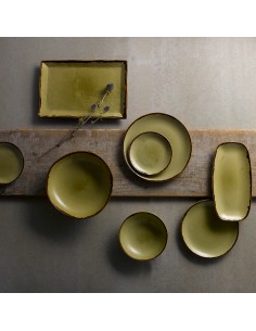 Harvest Green Large Rectangular Tray 2