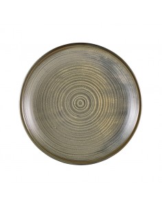 Terra Porcelain Matt Grey Deep Coupe Plate 25cm