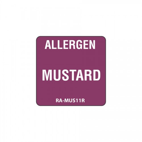 Mustrad Allergen Label 2.5cm (Roll 500)