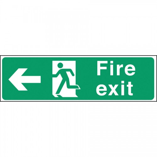 Safety Sign Fire Exit Left Arrow
