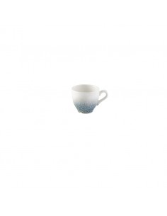Raku Topaz Blue Espresso Cup H: 5.5cm Dia: 6.5cm