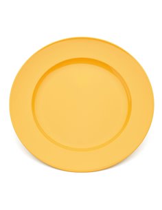 Plate Broad Rim Yellow 24cm Polycarbonate