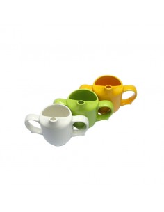 Dignity 2 Handled Feeder Cup Green Ceramic 25cl