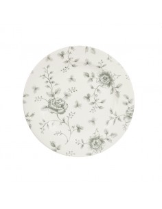 Rose Chintz Grey Grey Rose Chintz Plate 8 1/4 inch