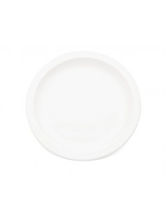 Plate Narrow Rim White 17cm Antibacterial Poly
