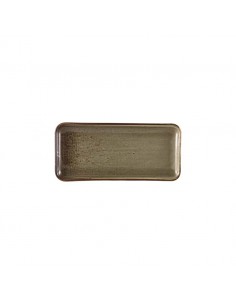 Terra Porcelain Grey Narrow Rect. Platter 27x12.5cm