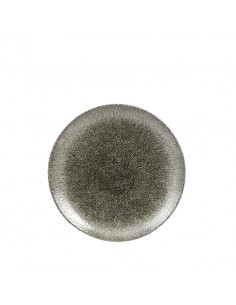 Raku Quartz Black Coupe Plate 6 Inch 2