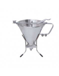 Automatic Piston Funnel & Stand Stainless Steel 1.5L