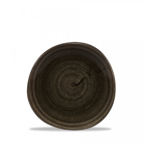 Stonecast Patina Iron Black Round Trace Plate 18.6cm