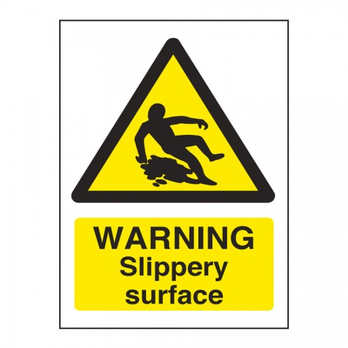 Warning Sign Slippery Surface