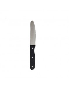 Cortland Silversmith Steak Knife Black Handle