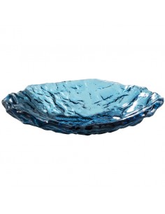 Pordamsa Mar Blue Glass Oval Bowl 23 x 17cm