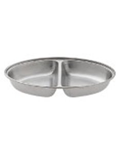 Serving Dish Two Comp S/S Oval 30 x 20 x 5cm