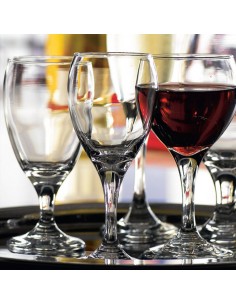 Teardrop Wine Glass 12oz Lined 250ml