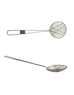 Tinned Wire Skimmer 7 inch Dia 17 inch Handle