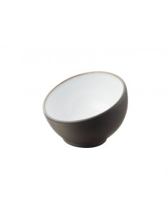 Solid Mise En Bouche Bowl Black / White 4cl 2