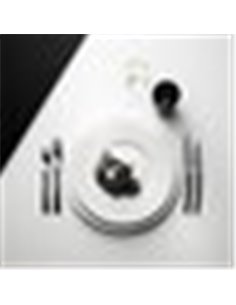 L Couture White Wide Rim Dinner Plate 32cm 2