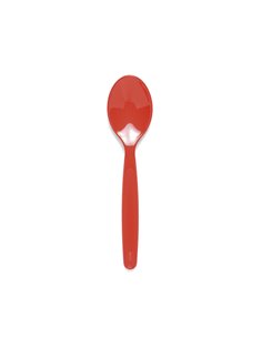 Polycarbonate Dessert Spoon Small 17cm Red