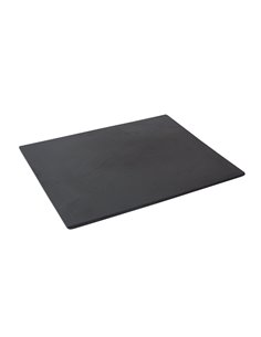Platter Slate Black Melamine Oblong 1/2 Size