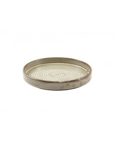 Terra Porcelain Grey Presentation Plate 18cm