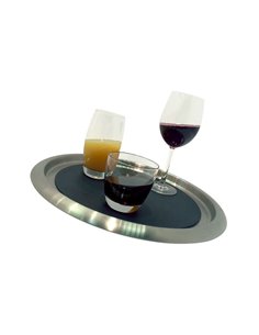 Stainless Steel / Silicone Non Slip Tray 41cm