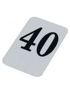 Banquet Table Numbers Black On White 21 To 40