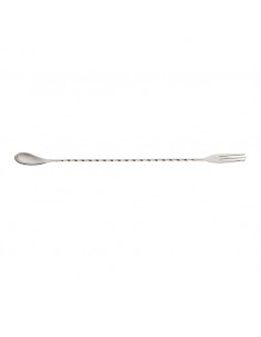 Bar Spoon with Fork End 12 3/8 inch 31.5cm S/S