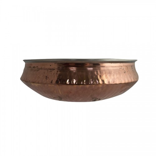 Copper Handi Pot 24cm dia
