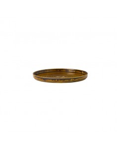 Harvest Brown Walled Plate 8.67in