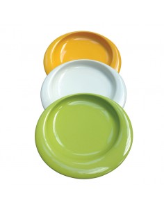Dignity Plate Raised Lip Green 23cm Ceramic 2