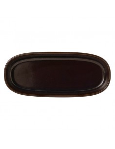 Emerge Cinnamon Brown Shallow Tray 23.3cm 2