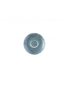 Raku Topaz Blue Saucer 15.6cm 6 1/4 inch