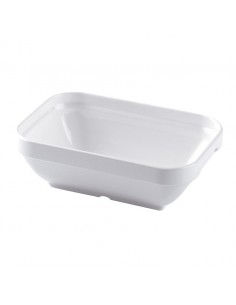 13Cm White Deep Plate Polycarbonate