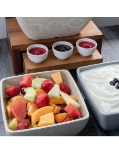 Mirage Piazza Sand Square Bowl 19cm 1.8L 2