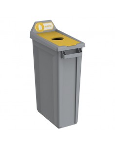 Recyling Station 1 Stream Plastic 87 Litres Grey