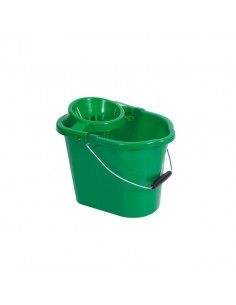 Mop Bucket With Wringer Green 12ltr