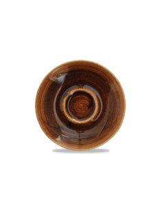 Monochrome Vintage Copper Espresso Saucer 4 1/2 inch