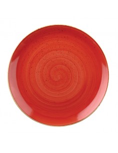 Stonecast Berry Red Coupe Plate 6 inch