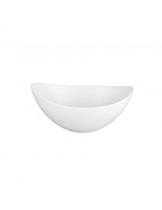 Moonstone Bowl Oval White 11 x 14cm 28.5cl