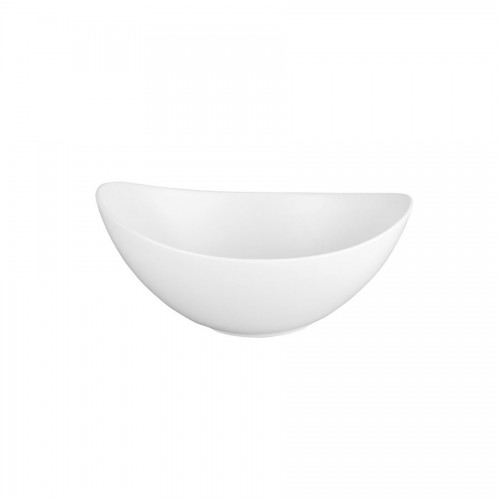 Moonstone Bowl Oval White 11 x 14cm 28.5cl