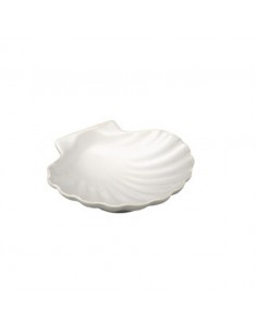 Classic Scallop Shell Dish Scallop White 2cl