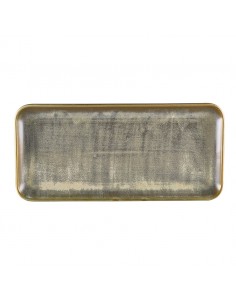 Terra Porc Matt Grey Narrow Rect. Platter 36x16.5cm