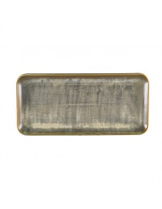 Terra Porc.Matt Grey Narrow Rect. Platter 30x14cm