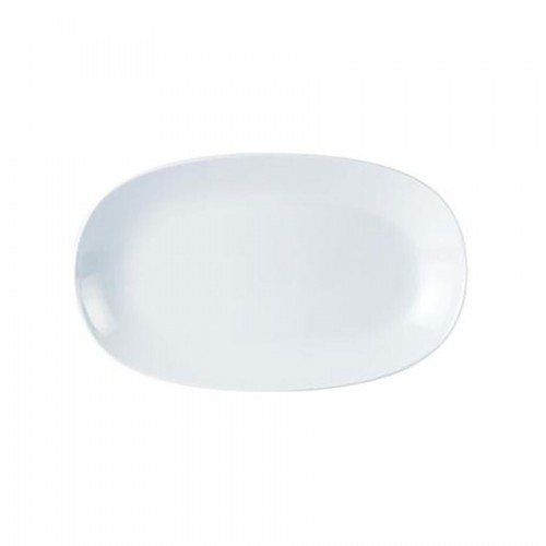 Mimoza Coupe Rectangular Dish 24 x 14cm White