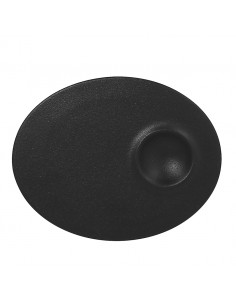 Oval Platecircusblack 18x11cm