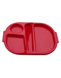 Meal Tray Red 28 x 23cm Polycarbonate