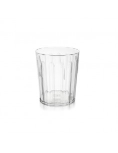 Polycarbonate Tumbler Fluted 8oz Clear