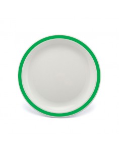 Duo Plate Narrow Rim Emerald Green 23cm Poly